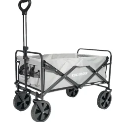 KIRKJUBØUR® "Edda" faltbarer Bollerwagen grau