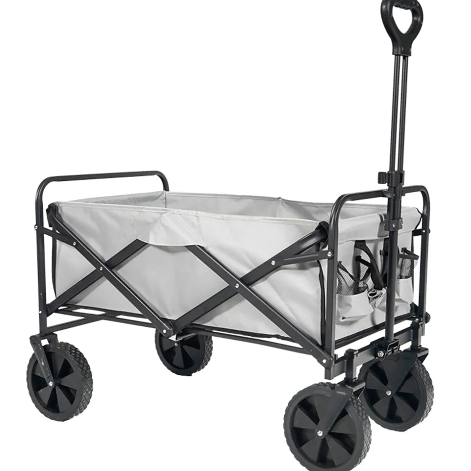 KIRKJUBØUR® "Edda" faltbarer Bollerwagen grau