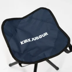 KIRKJUBØUR® "Freydis" klappbarer Vierbein Outdoor Hocker blau