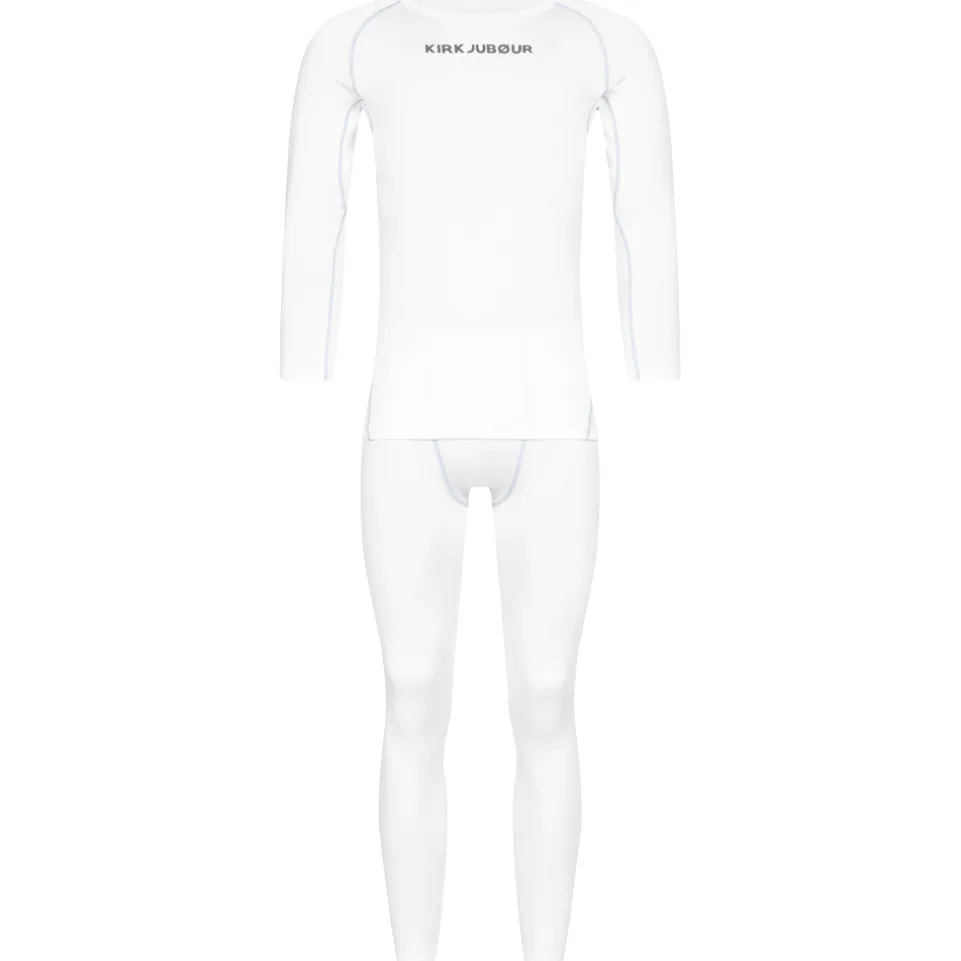 KIRKJUBØUR® "Hafjall" Herren Thermounterwäsche Set 2-tlg. weiß