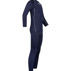 KIRKJUBØUR® "Hafjall" Herren Thermounterwäsche Set 2-tlg. blau