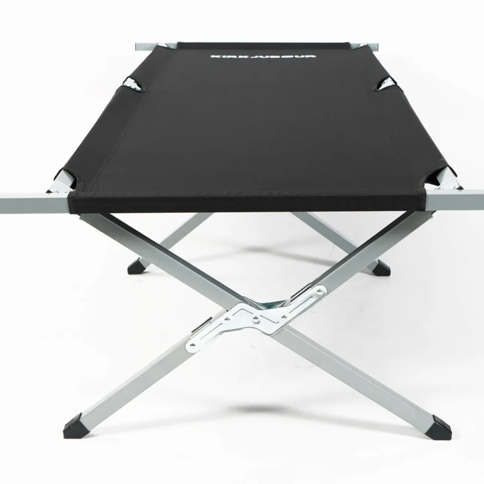 KIRKJUBØUR® "Heimdall" faltbares Campingbett schwarz