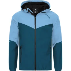 KIRKJUBØUR® "Njordr" Herren SOFTSHELLjacke 10.000 mm Wassersäule blau/hellblau