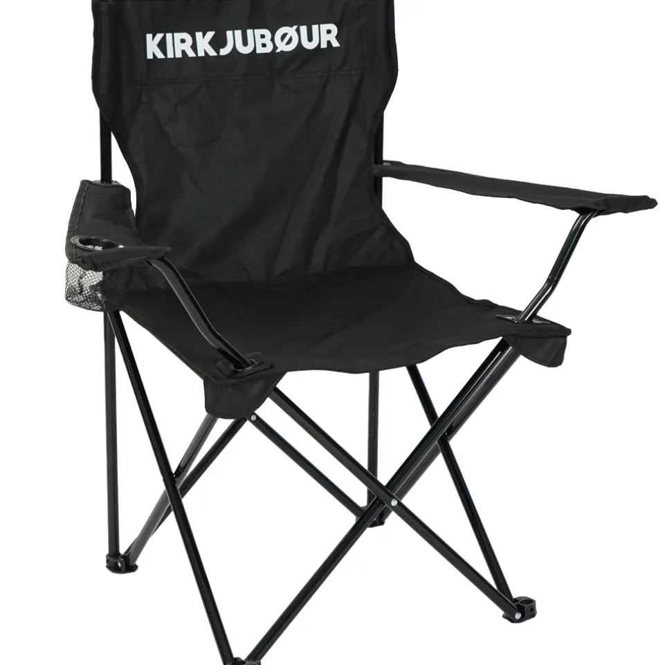 KIRKJUBØUR® "Njörd" Campingstuhl schwarz