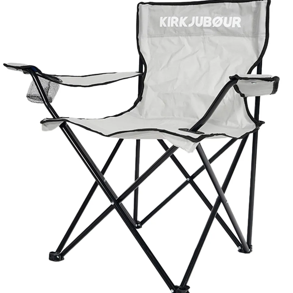 KIRKJUBØUR® "Njörd" Campingstuhl grau