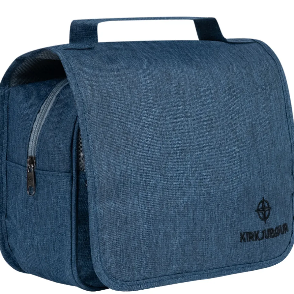 KIRKJUBØUR® "Rejser" Outdoor Kulturtasche zum Aufhängen navy
