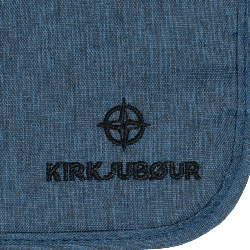 KIRKJUBØUR® "Rejser" Outdoor Kulturtasche zum Aufhängen navy