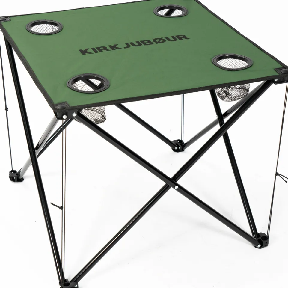 KIRKJUBØUR® "Solkatt" faltbarer Campingtisch grün