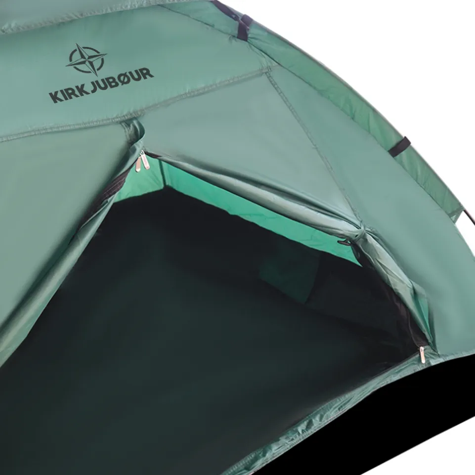 KIRKJUBØUR® "Vindr" 1 Person-Camping-Zelt grün