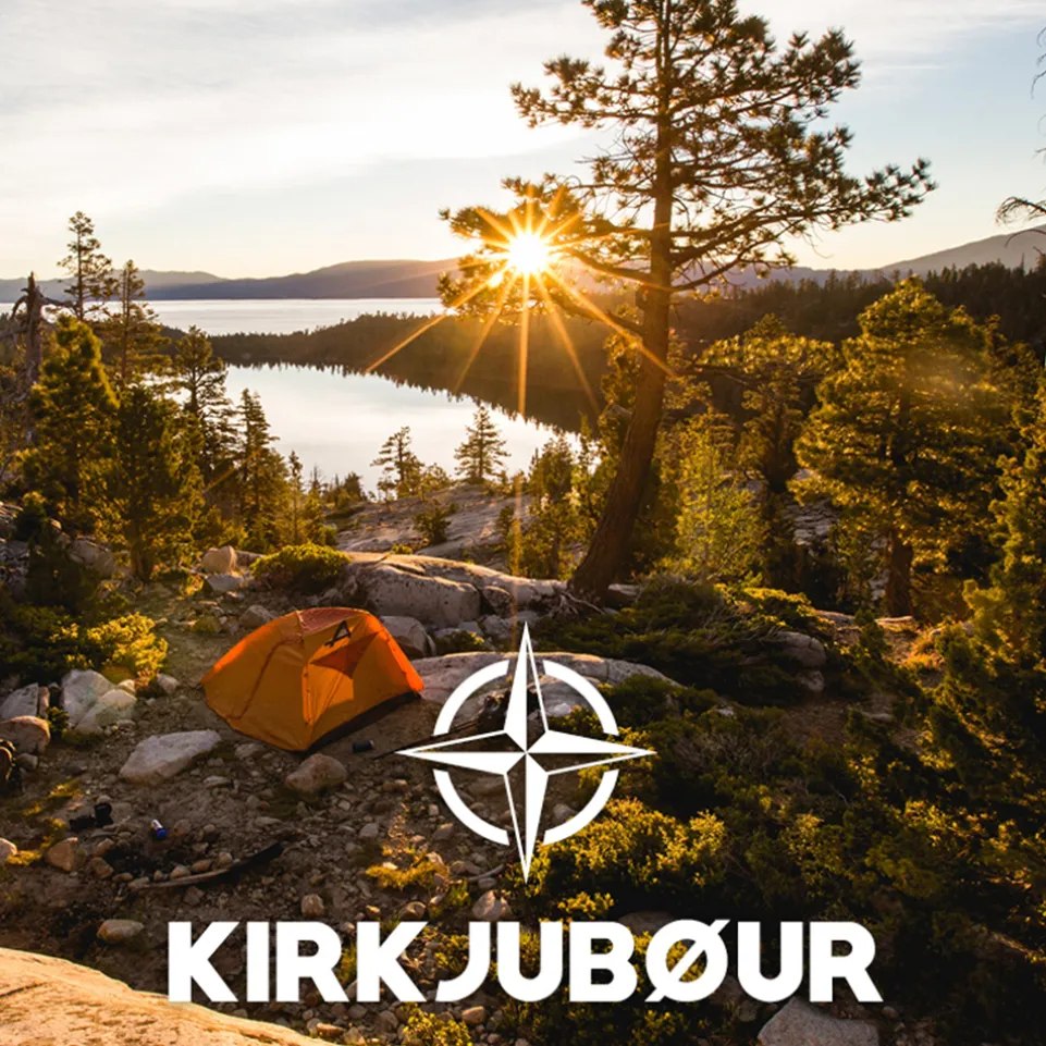 KIRKJUBØUR® "Vindr" 2 Personen-Camping-Zelt orange