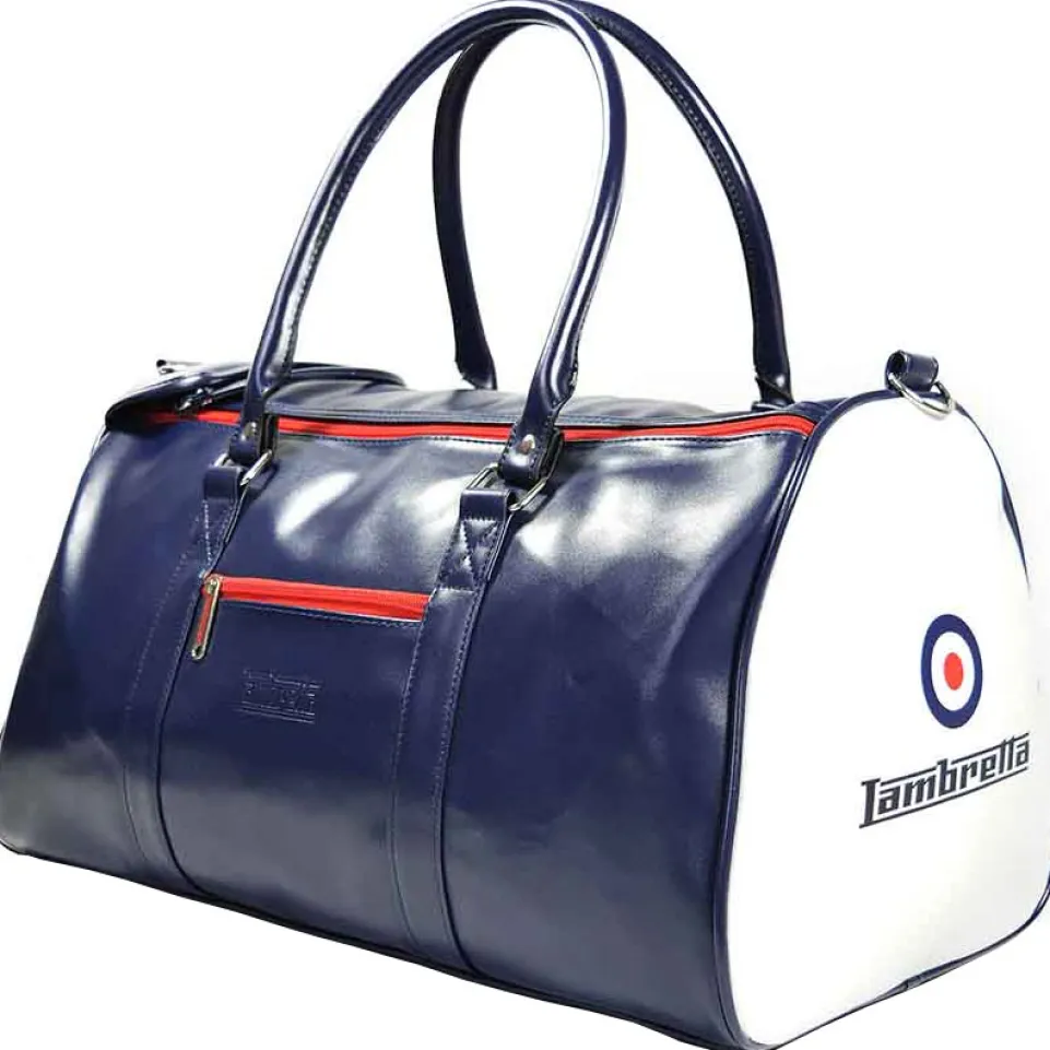 Lambretta Retro Sports Large Bag Tasche 28 x 49 x 25 T20064L-NVY/WHT