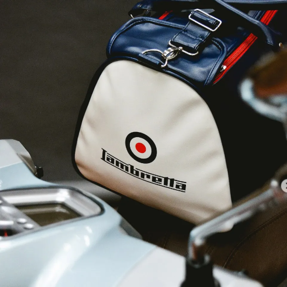 Lambretta Retro Sports Large Bag Tasche 28 x 49 x 25 T20064L-NVY/WHT