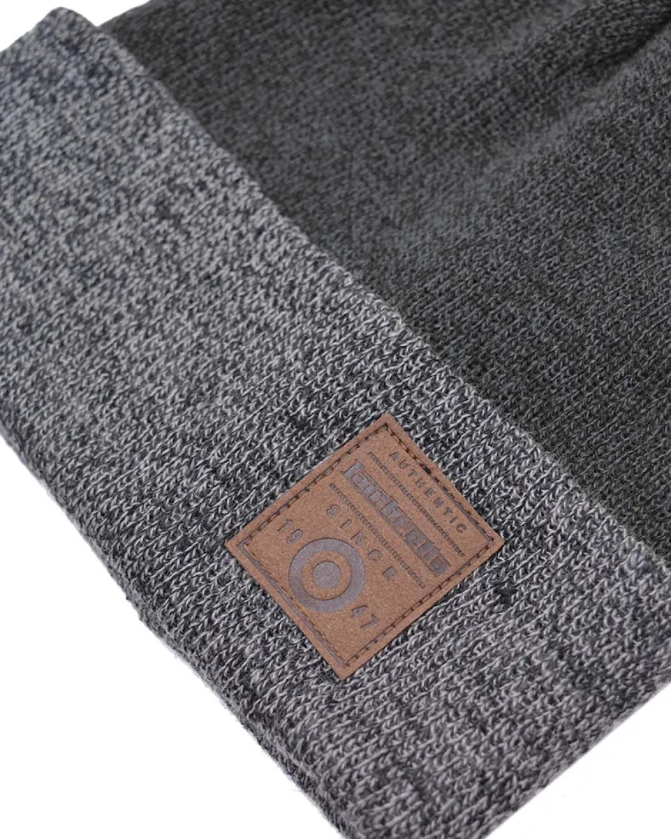 Lambretta Turn Up Beanie SS1207-BLK/CHAR