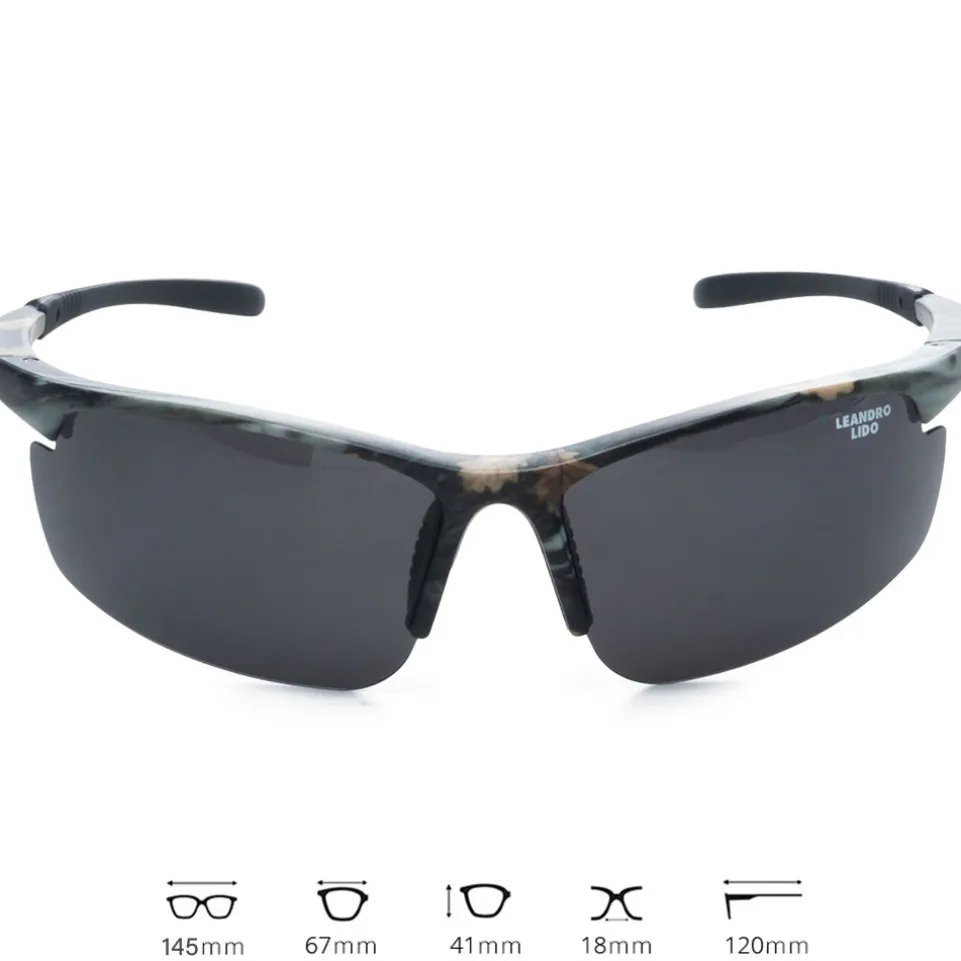 LEANDRO LIDO Power Sport Sonnenbrille camo/schwarz