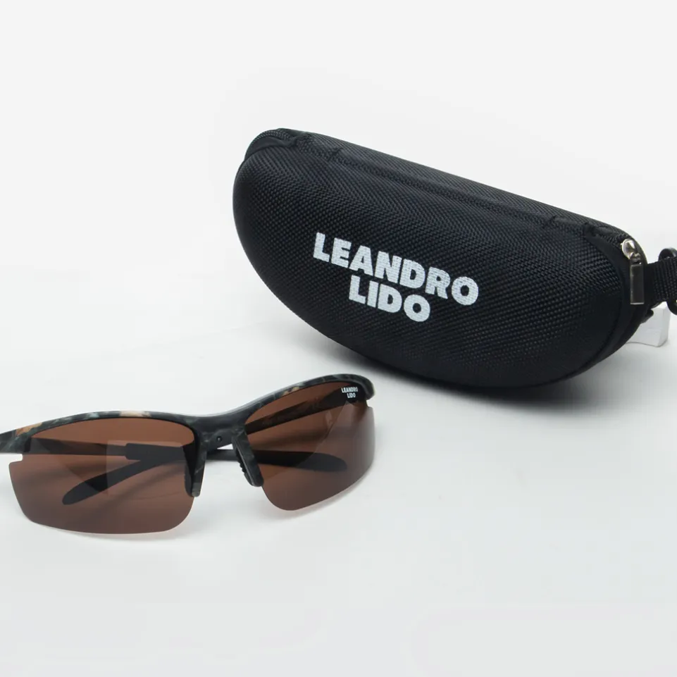 LEANDRO LIDO Power Sport Sonnenbrille camo/braun