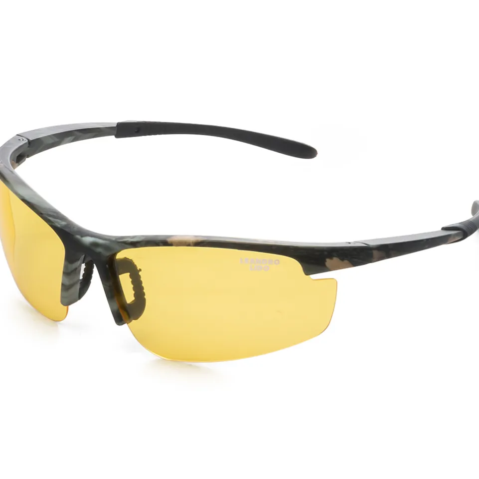 LEANDRO LIDO Power Sport Sonnenbrille camo/gelb