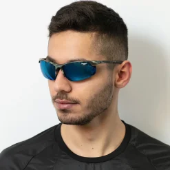 LEANDRO LIDO Power Sport Sonnenbrille camo/blau