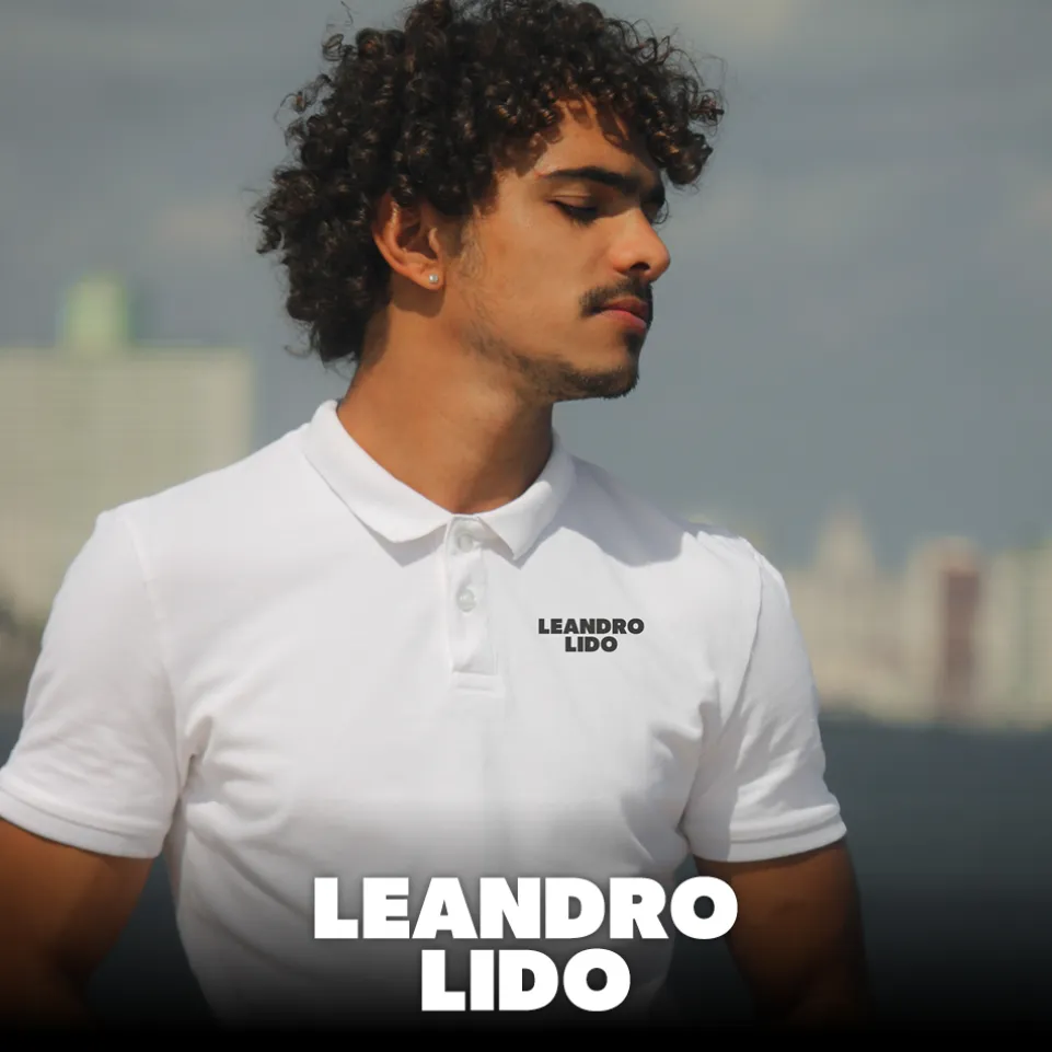 LEANDRO LIDO "Sorrent" Herren Polo-Shirt schwarz