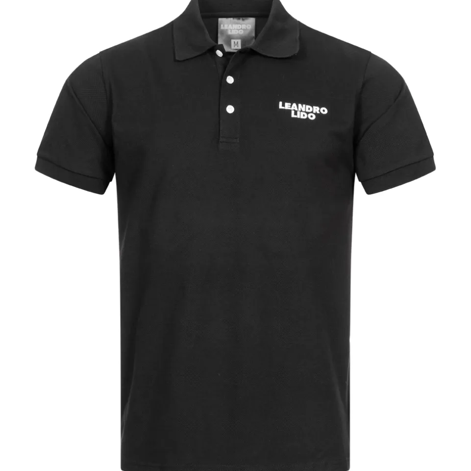 LEANDRO LIDO "Sorrent" Herren Polo-Shirt schwarz