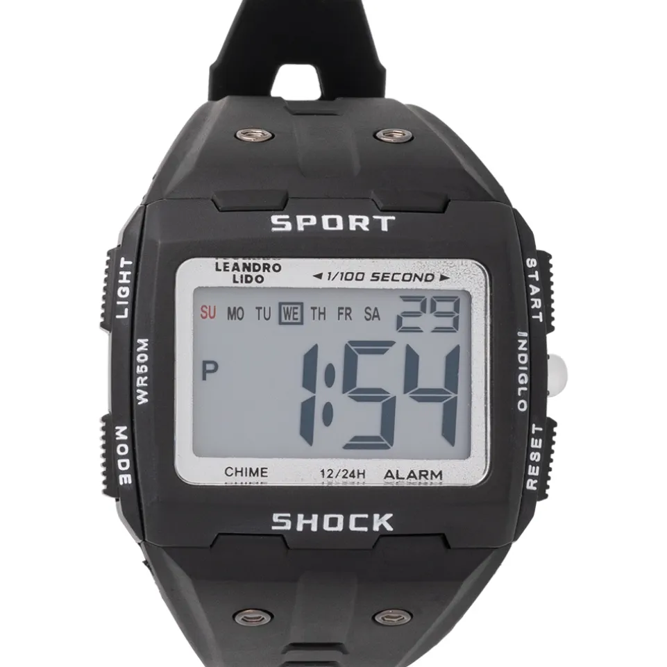 LEANDRO LIDO "Sterpeto" Unisex Sport Uhr schwarz