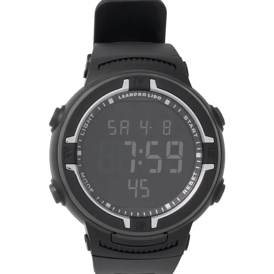 LEANDRO LIDO "Vernazza" Unisex Sport Uhr schwarz/weiß