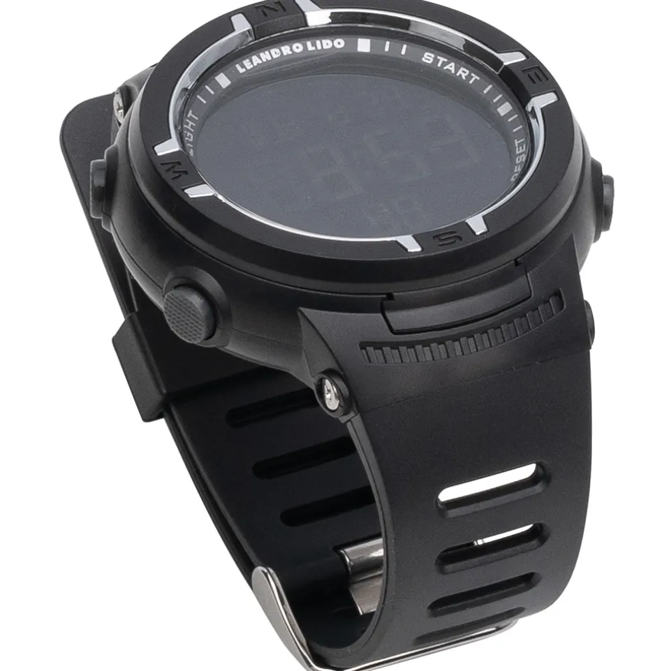 LEANDRO LIDO "Vernazza" Unisex Sport Uhr schwarz/weiß