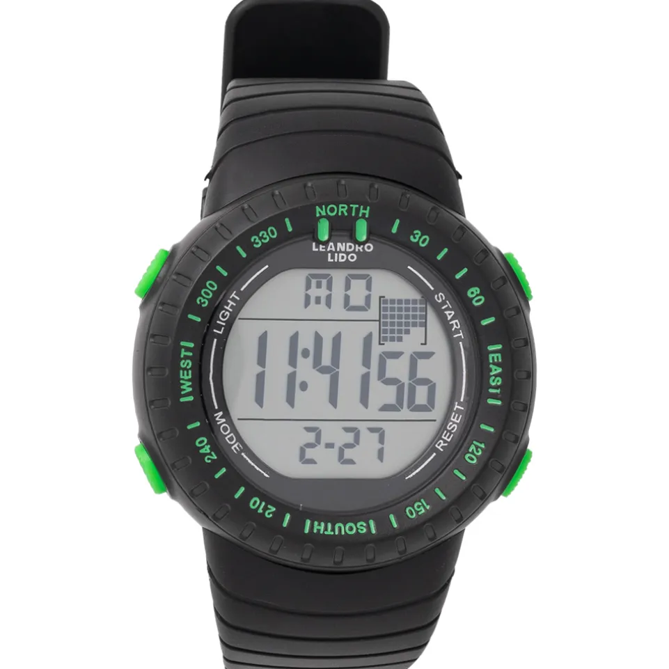 LEANDRO LIDO "Vescia" Unisex Sport Uhr schwarz/grün
