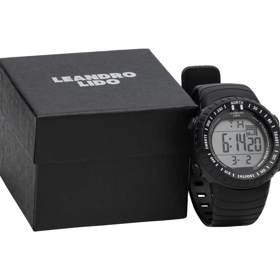 LEANDRO LIDO "Vescia" Unisex Sport Uhr schwarz/weiß