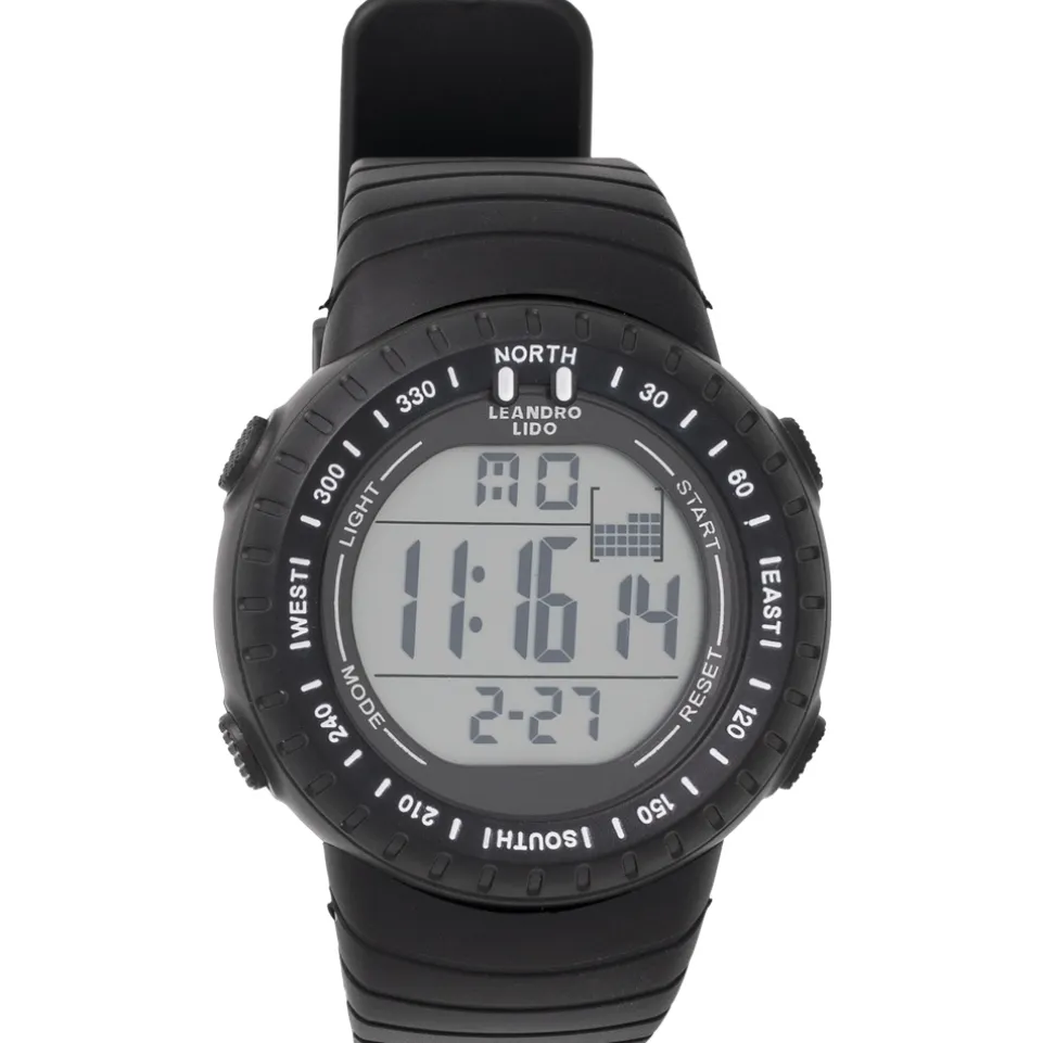 LEANDRO LIDO "Vescia" Unisex Sport Uhr schwarz/weiß