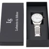 Lobstein & Söhne® "Leopold" Uhr silber/weiß