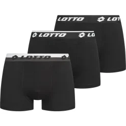 Lotto Retro Herren Boxershorts 3er-Pack schwarz MBXX1002NET-BLACK