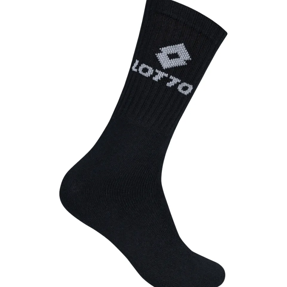 Lotto Sportsocken Unisex 3 Paar schwarz MSKZ10029-Black