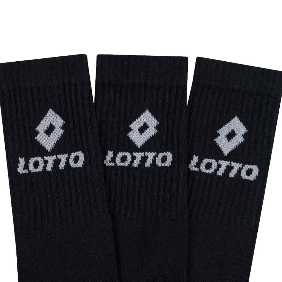 Lotto Sportsocken Unisex 3 Paar schwarz MSKZ10029-Black