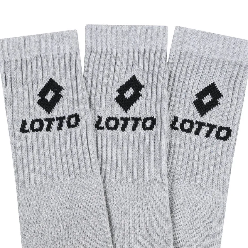 Lotto Sportsocken Unisex 3 Paar grau MSKZ10029-Grey