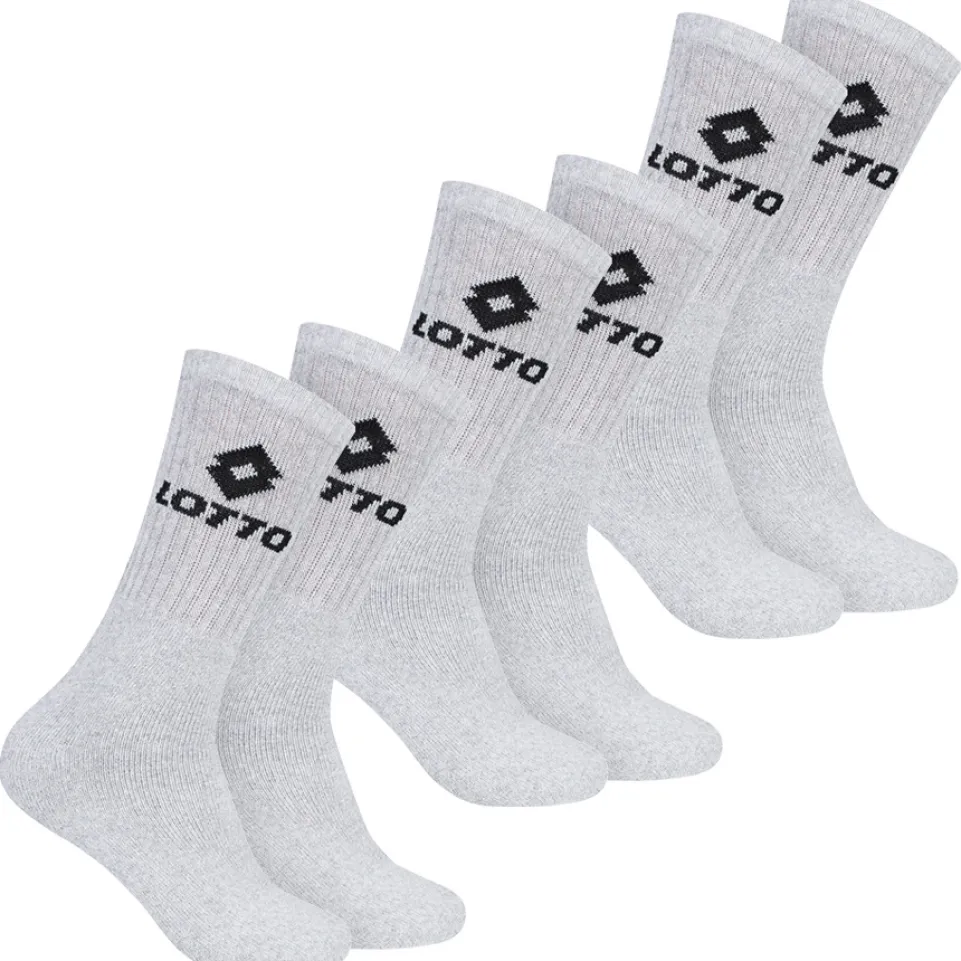 Lotto Sportsocken Unisex 3 Paar grau MSKZ10029-Grey