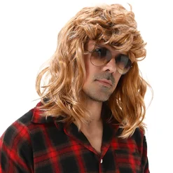 MAASKANTJE "Mongo" Retro Mullet Vokuhila Perücke blond