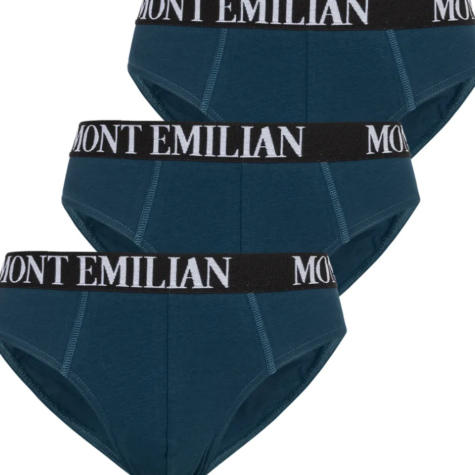 MONT EMILIAN "Avignon" Herren Slip 3er-Pack navy