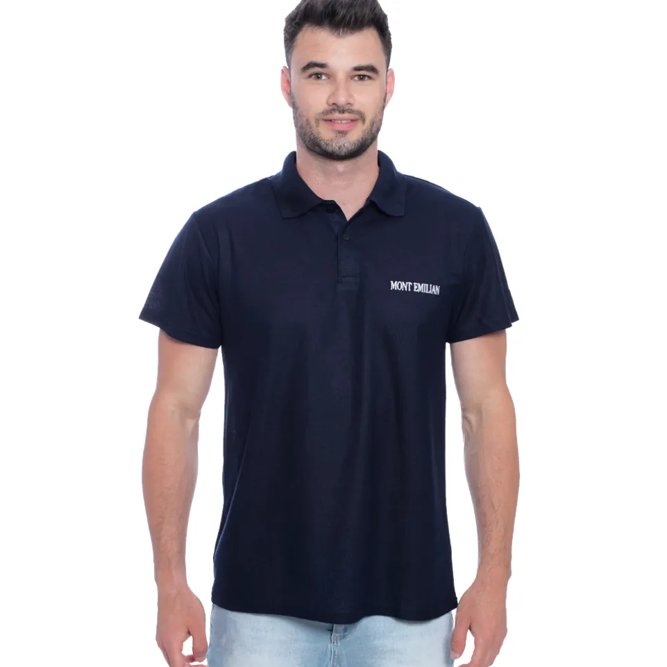 MONT EMILIAN "Caen" Herren Basic Polo-Shirt navy