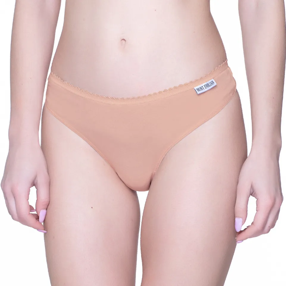 MONT EMILIAN "Nimes" Damen Tanga 6er-Pack rosa