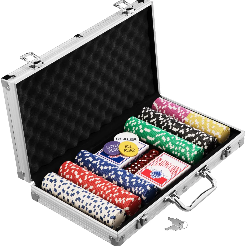 MUWO "All In" Pokerkoffer-Set mit 300 Chips