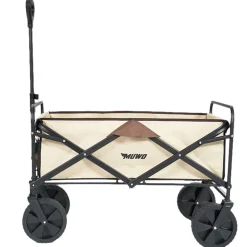 MUWO faltbarer Bollerwagen 100 L, max. 110 kg braun/beige
