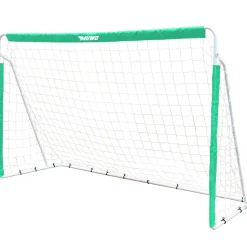 MUWO Fußballtor aus Stahl 240 x 150 cm grün/weiß