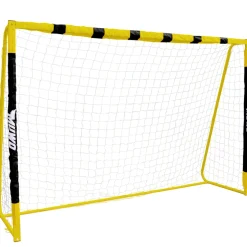 MUWO großes Fußballtor aus Stahl 3 x 2 m schwarz/gelb