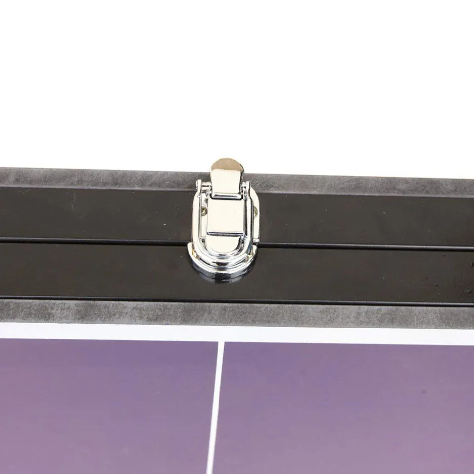 MUWO Indoor faltbare Mini Tischtennisplatte 137 x 76 cm blau