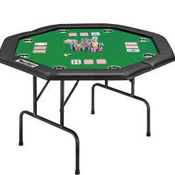 MUWO klappbarer Pokertisch für 8 Spieler grün