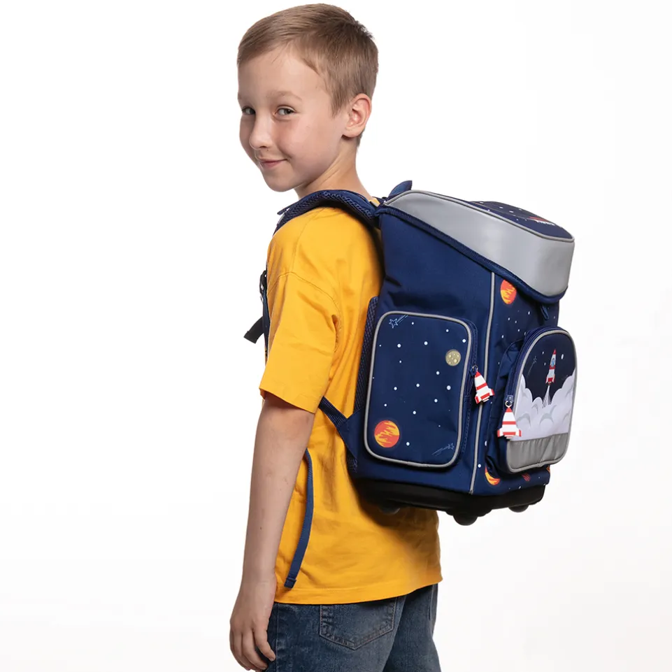 MUWO "Lil Elon" Kinder Schulranzen Set 5-tlg.