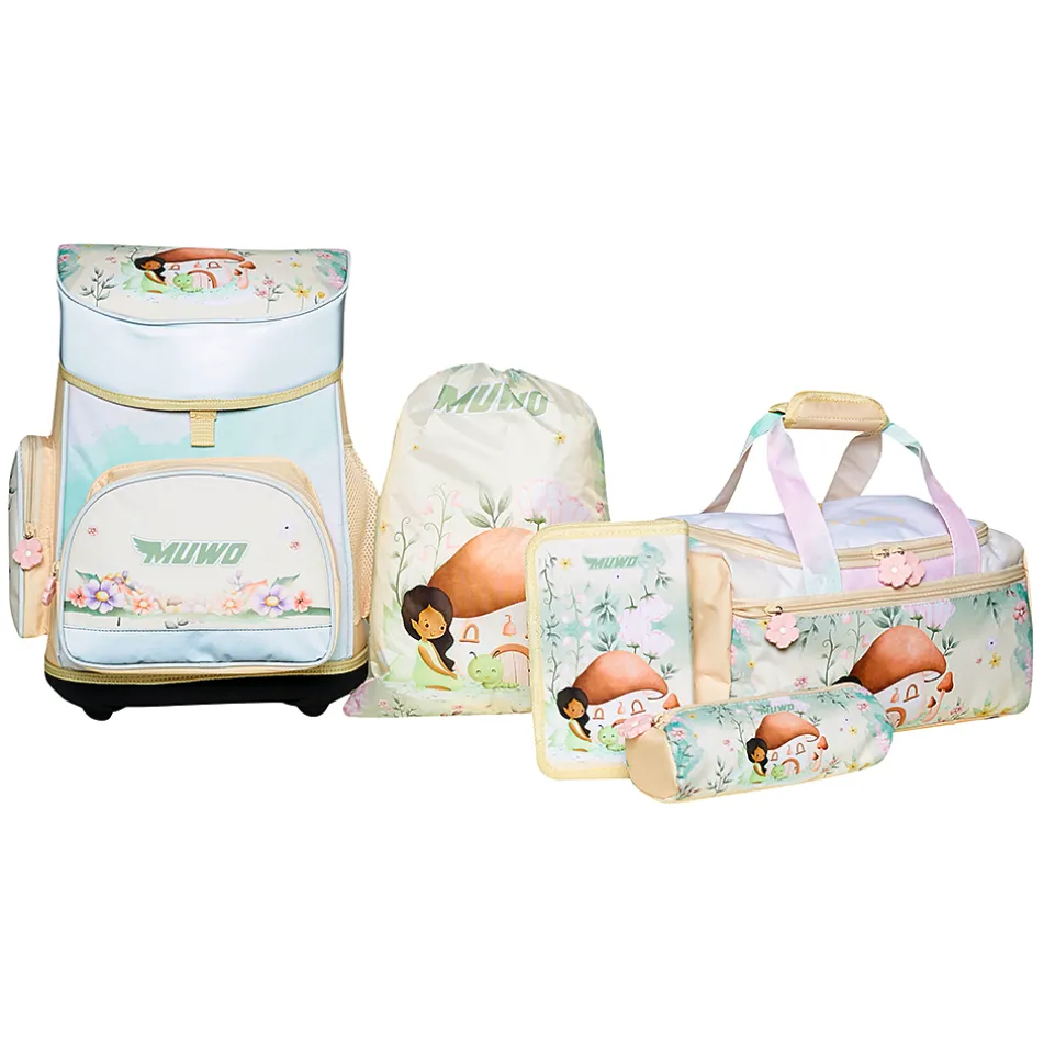 MUWO "Lil Fairy" Kinder Schulranzen Set 5tlg.