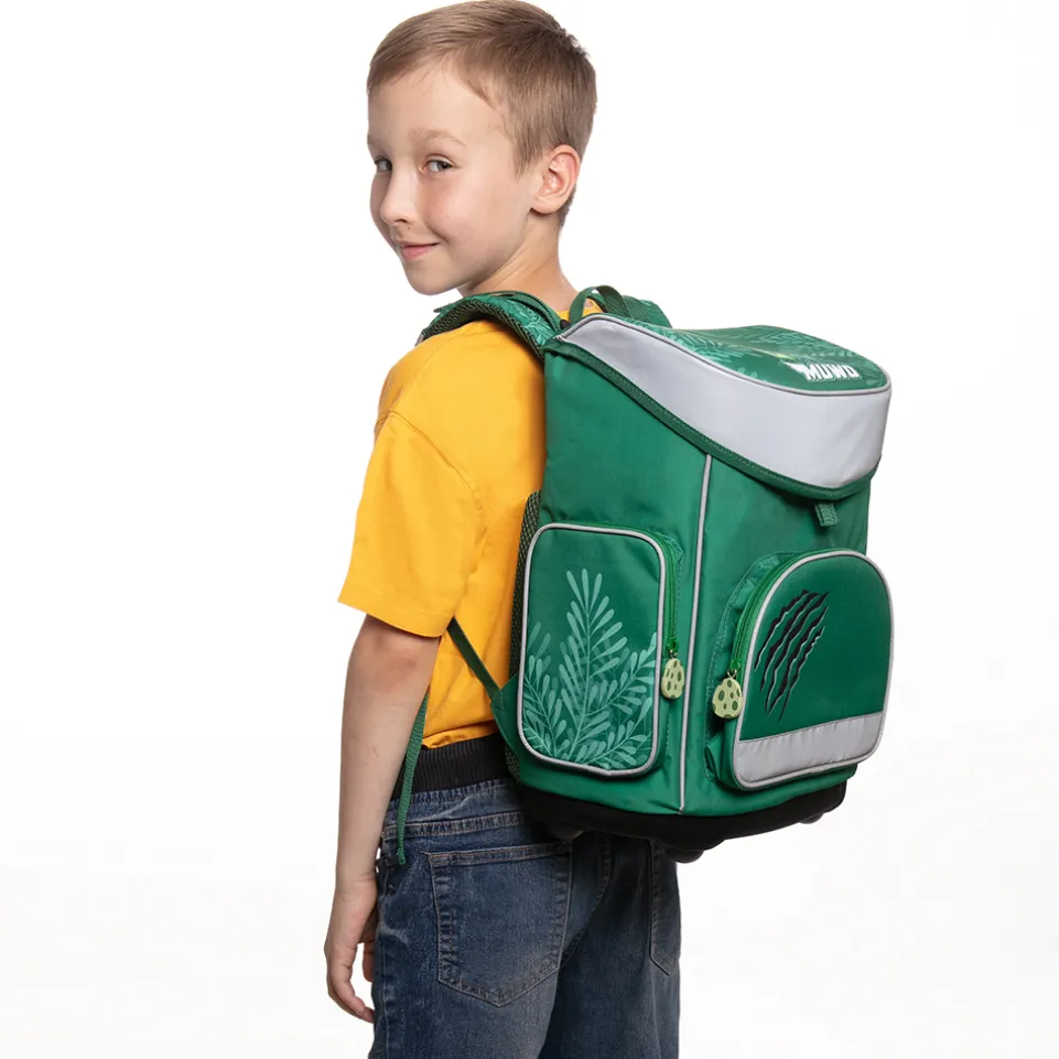 MUWO "Lil Rex" Kinder Schulranzen Set 5-tlg.