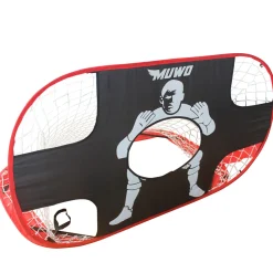 MUWO Pop Up Indoor Outdoor Fußballtor mit Torwand
