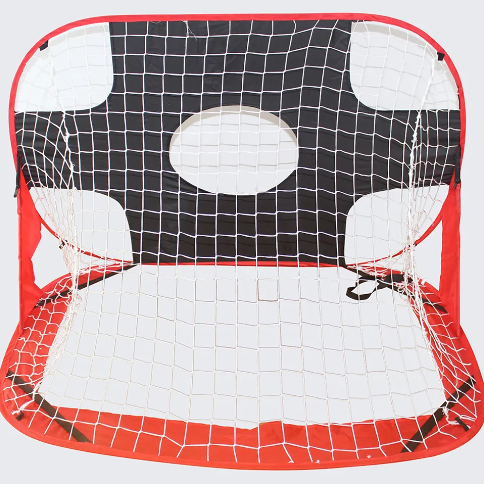 MUWO Pop Up Indoor Outdoor Fußballtor mit Torwand